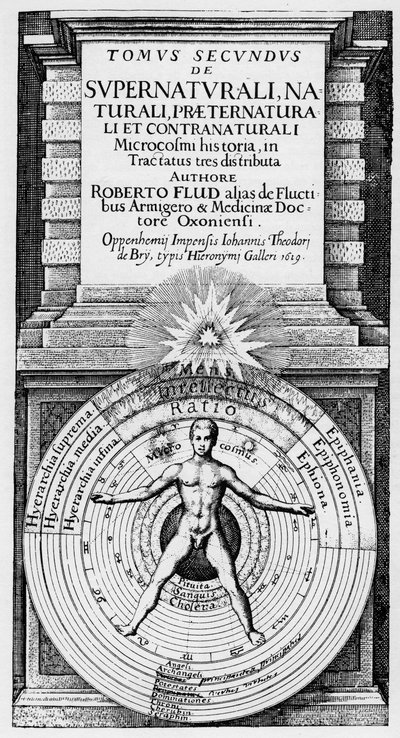 The microcosm and the macrocosm - Allegorical representation of man