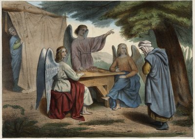 Visit of the Three Angels to Abraham by Unknown artist