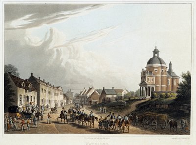 Waterloo: convoy of French cannon back from the front, July 24 by Unknown artist