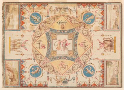 Drawing, Ceiling in Hadrian