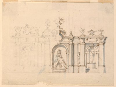 Colonnade with Fountain, ca. 1770 by Unknown artistUnknown artist