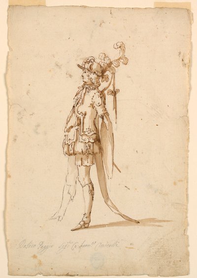 Costume Design: A Page for a Ballet, ca. 1720 by Unknown artistUnknown artist