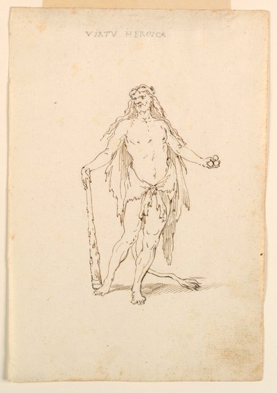 Costume Design: Heroic Force for a Ballet, ca. 1720 by Unknown artistUnknown artist