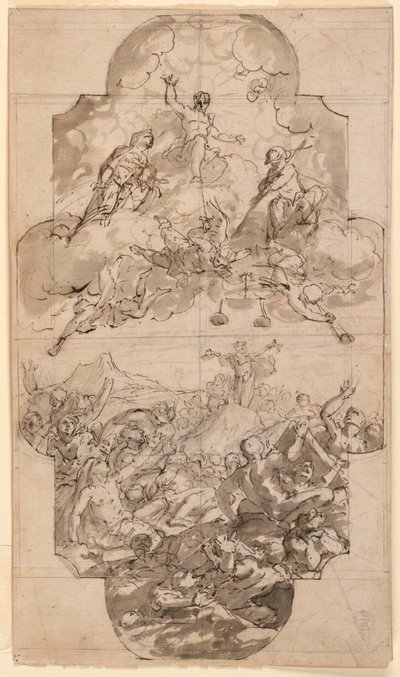 Design for a Ceiling in a Church, 1700–1750 by Unknown artistUnknown artist