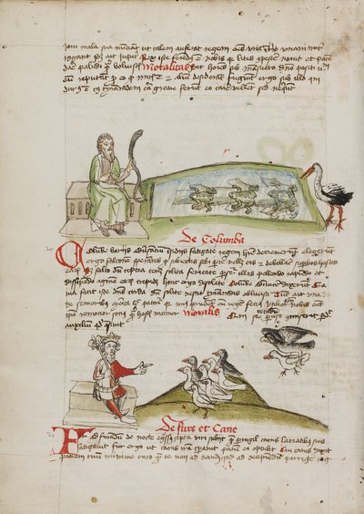 A Man with a Snake in his Hand; A King Speaking to a Flock of Doves by Unknown artist