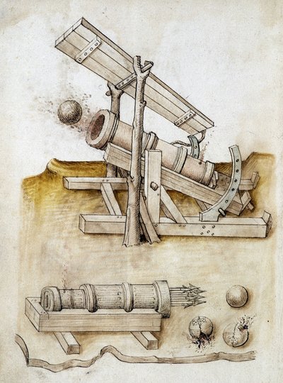 Ball gun and arrow gun by Unknown artist