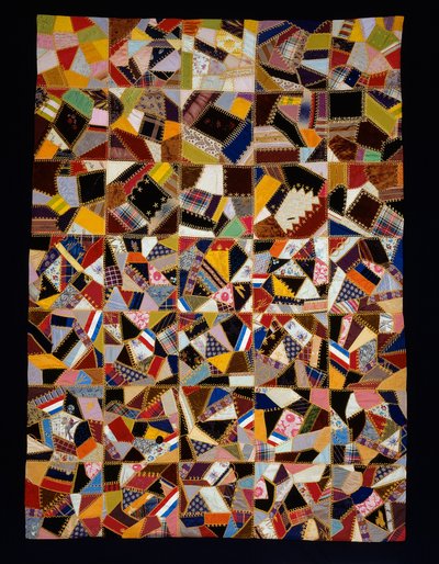 Bedcover (Crazy Quilt) by Unknown artist