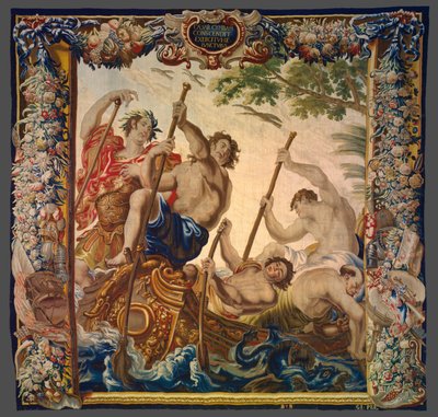 Caesar Embarks by Boat to Join His Army from The Story of Caesar and Cleopatra by Unknown artist