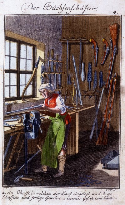 Craft craft: the arquebus maker in his workshop. In 