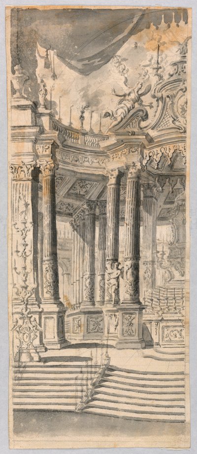 Design for a Setting of the Exhibition of the Host by Unknown artist