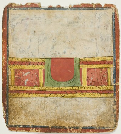 Elephant Throne, from a Set of Initiation Cards (Tsakali) by Unknown artist