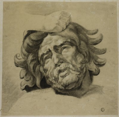 Hand of Centaur Grasping Head of Lapith (after One of Metopes from Parthenon, British Museum) by Unknown artist