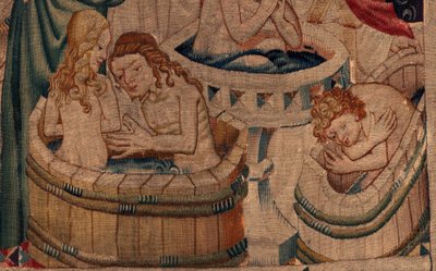 History of Saint Piat and Saint Eleuthère, Scene 7 Baptism of the Exiled Christians, (Detail) The Baptism by Unknown artist