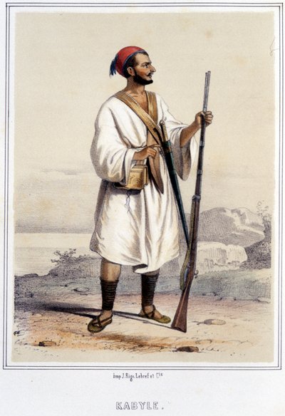 Kabyle Man in Algiers During the Second Half of the 19th Century by Unknown artist