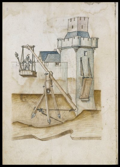 Moat passage system by lever by Unknown artist