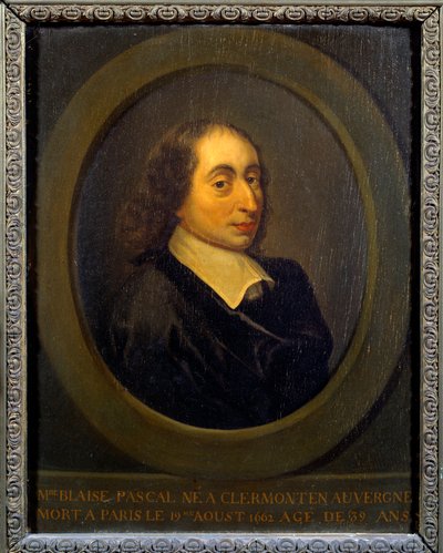Portrait of Blaise Pascal by Unknown artist