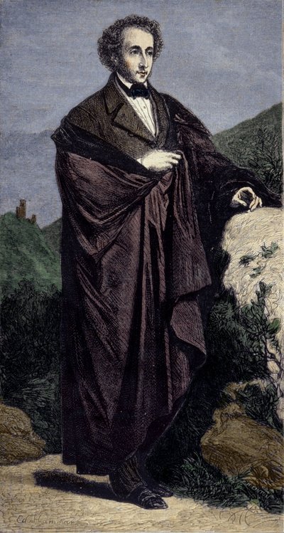 Portrait of Felix Mendelssohn Bartholdy by Unknown artist