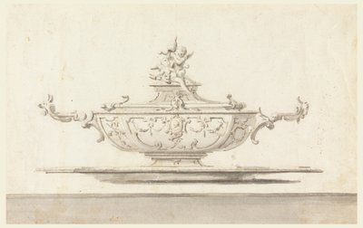 Project for a Tureen with Papal Coat of Arms. Intended to be Executed in Silver. by Unknown artist