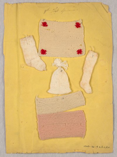 Sewing instruction book samples by Unknown artist