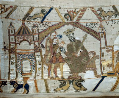 The King of England Edward the Confessor Instructs Harold to Confirm to the Duke of Normandy William the Conqueror that He Will Be His Successor (Detail) by Unknown artist