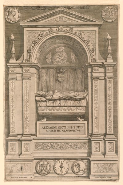 The Tomb of Pope Alexander VI by Unknown artist