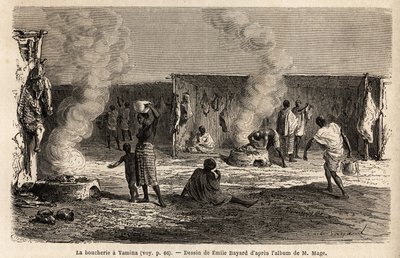 The Butchers at the Yamina Market by Unknown artist