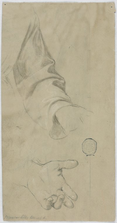 The Left Arm of a Monk and His Left Hand by Unknown artist