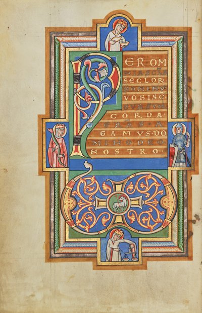 Decorated Text Page with a VD Monogram by Unknown artist/maker