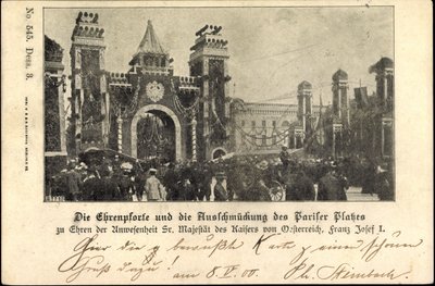 Berlin, Franz Josef I at the Pariser Platz, Honorary Gate by Unknown photographer