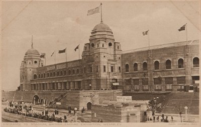 Entrance to Stadium, British Empire Exhibition, Wembley by Unknown photographer