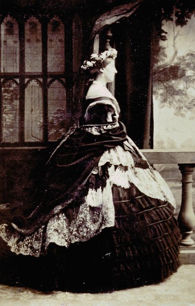 Full-Length Portrait of the Duchess of Manchester in Evening Dress by Unknown photographer