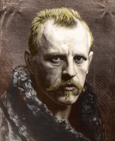 Portrait of Fridtjof Nansen (engraving) by Unknown photographer