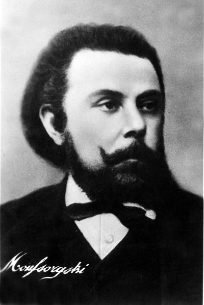 Portrait of Modest Petrovich Musorgsky, Russian composer by Unknown photographer