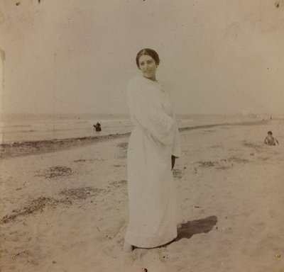 Portrait on the Beach in Forte dei Marmi, Versilia by Unknown photographer
