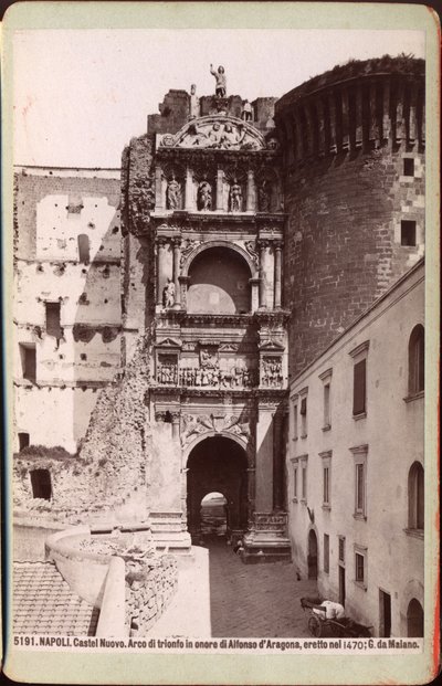 Triumphal Arch of the Castel Nuovo, Naples, ca 1880 by Unknown photographer