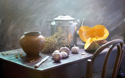 Rustic Harvest Still Life by UstinaGreen