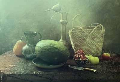 Rustic Melon Still Life by UstinaGreen