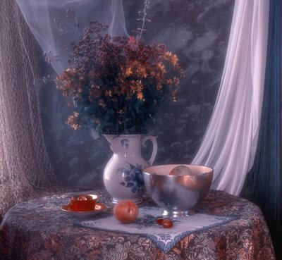 Vintage Floral Still Life by UstinaGreen