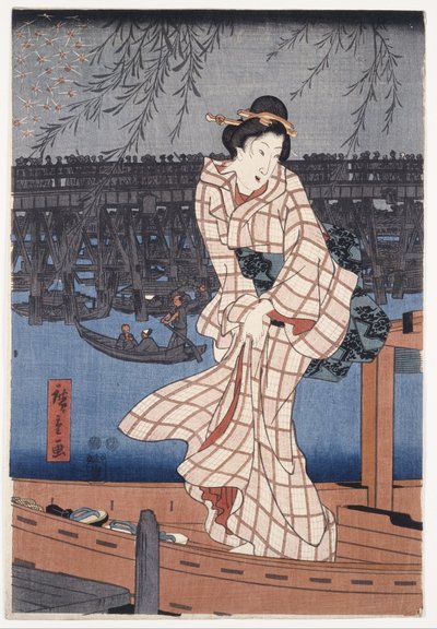 Evening on the Sumida River by Utagawa Hiroshige