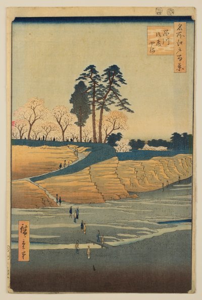Gotenyama in Shinagawa, from the series “One Hundred Famous Views of Edo” by Utagawa Hiroshige