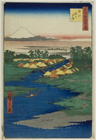 Horie and Nekozane, from the series One Hundred Famous Views of Edo by Utagawa Hiroshige