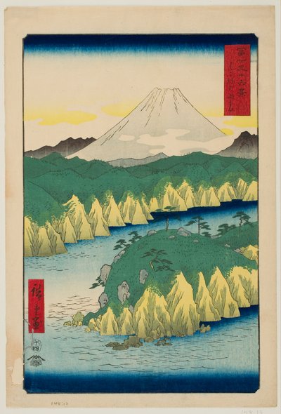 Lake at Hakone, from the series “Thirty-six Views of Mount Fuji” by Utagawa Hiroshige