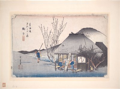 Mariko Tea House, from the series Fifty-three Stations of the Tōkaidō by Utagawa Hiroshige