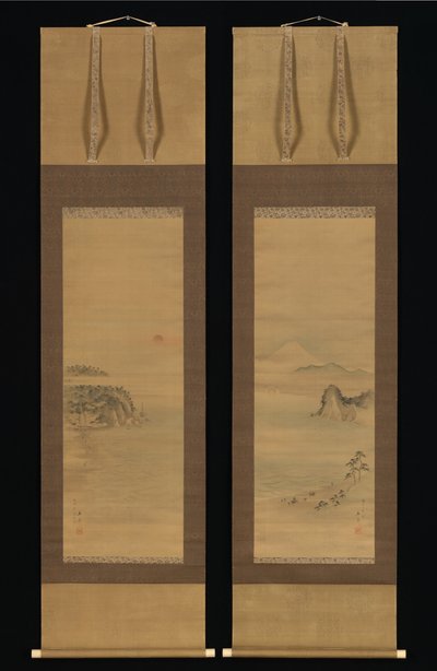 Shichirigahama and Enoshima by Utagawa Hiroshige