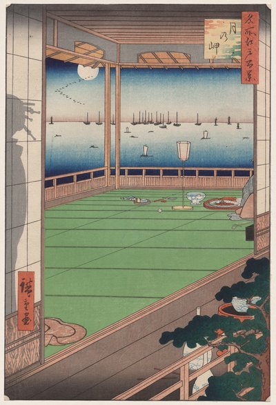The Moon-Viewing Promontory, from One Hundred Views of Famous Places in Edo by Utagawa Hiroshige