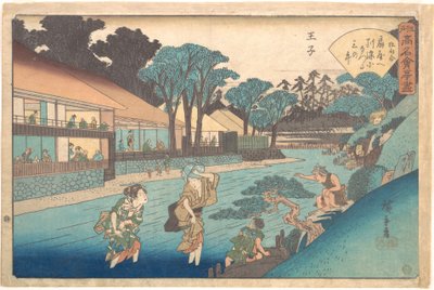 The Ōgiya at Ōji by Utagawa Hiroshige