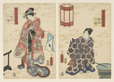 Chapter 42, the Perfumed Prince (Lasting Impressions of a Late Genji Collection) by Utagawa Kunisada (I)