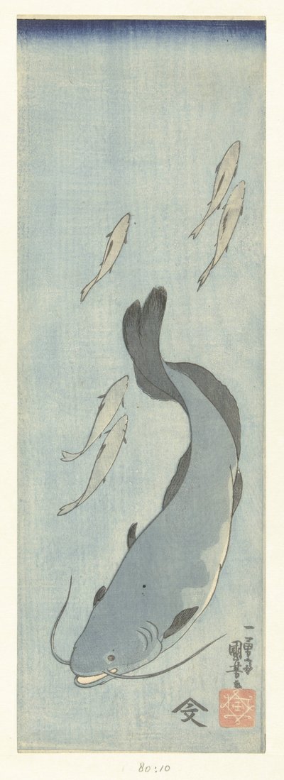 Catfish and Five Trout by Utagawa Kuniyoshi