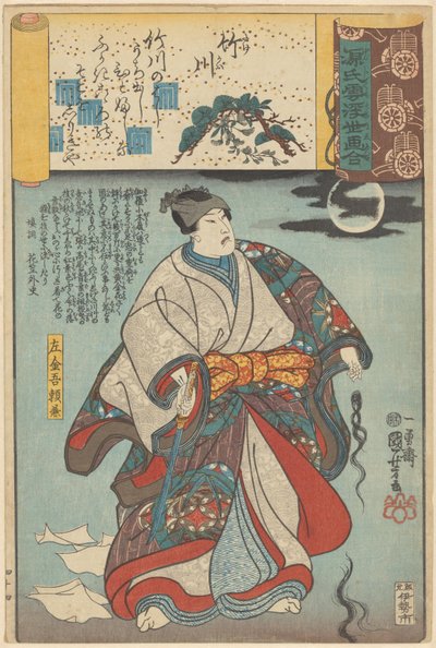 Ukiyo-e Parallels to the Cloudy Chapters of the Genji (series title) by Utagawa Kuniyoshi