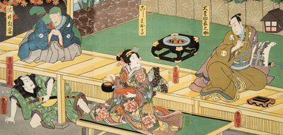 Scene from Tale of Genji by Murasaki Shibuku, c. 1860 by Utagawa and Toyokuni Kuniyoshi
